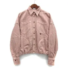 ブルネロクチネリ BRUNELLO CUCINELLI モニーレ付き クロップド デニム ブルゾン ジャケット コットン リネン 2022SS ピンクベージュ 36 ML996NL596のサムネイル