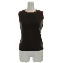 バーバリー ロンドン BURBERRY LONDON ニット ベスト ウール 38 茶 ブラウン 無地 ラウンドネック ノースリーブ /GG ■ECD001