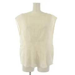 ジャーナルスタンダード レリューム JOURNAL STANDARD relume シャツ ブラウス プルオーバー F 白 ホワイト ノースリーブ ペプラム ボートネック /BB ■ECC001