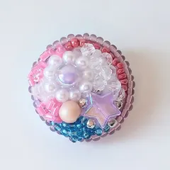 イロイロビーズブローチ.７