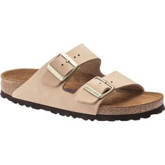 ビルケンシュトック レディース シューズ サンダル Birkenstock Arizona Soft Footbed Sandal Womens Sandcastle Nubuck