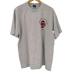 ユーズドフルギ USED古着 90S FRUIT OF THE LOOM ボディ BEST タグ USA製 CHARLOTTE FIRE FIGHTERS ASSOC 両面 プリント Tシャツ 袖シングル メンズ import：XL 
