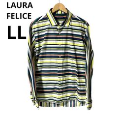 LAURA FELICE ラウラフェリーチェ シャツ ストライプ LL 日本製 - メルカリ