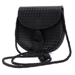 ボッテガヴェネタBOTTEGA VENETA イントレチャートショルダーポーチ 黒