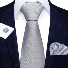 シルバー　ドット　ネクタイ　カフス　チーフ　格安　3点セット　結婚式　イベント　パーティー　発表会　成人式　卒業式　卒園式　入学式　入社式　父の日　ビジネス　七五三お祝い　カフスボタン　ポケットチーフ　ダンスパーティー　バーテンダー