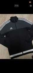 アディダス ブラック グレー ジャージ