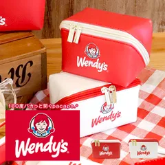 【新品】 ウェンディーズ Wendy's pacapo.mini ポーチ 小物入れ 可愛い マルチポーチ マチ 収納 化粧ポーチ 小さめ ブランド コスメポーチ 仕切り ミニ メイクポーチ かわいい 収納ポーチ 旅行 USA ハンバーガー ショップ