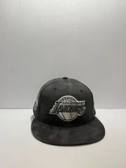 Newera ロサンゼルスレイカーズ 17×チャンピオンズ スウェードレザー 59fifty フィッティドキャップ グレーカラー