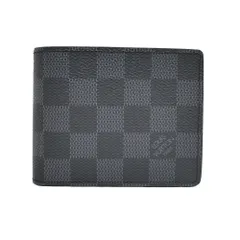 【名東】ルイヴィトン ポルトフォイユ・スレンダー N63261 RFID ダミエ ブラック お札入れ 財布 メンズ