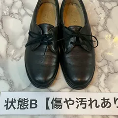 ペダラ pedala アシックス asics レザーレースアップシューズ ブラック 23.0cm【状態B】