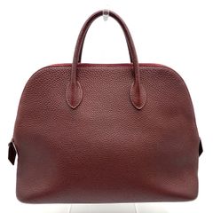 美品】エルメス ヴィクトリア50 ボストンバッグ トリヨン レッド系