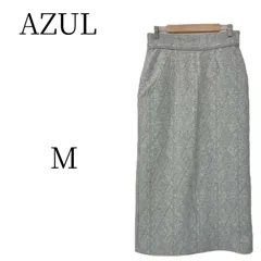 AZUL アズール グレー ロング タイトスカート M HMR118-23