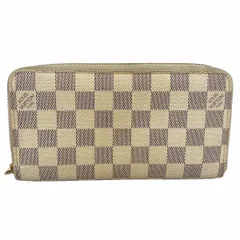 【6bd5218】ルイヴィトン 長財布 ダミエ・アズール ジッピーウォレット N60019 ホワイト【中古】レディース