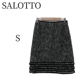 ★美品 SALOTTO サロット アルパカ マルチカラー ミニ タイトスカート S HMR118-40