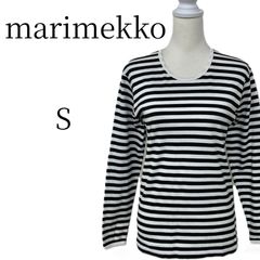 marimekko ドット 長袖Tシャツ Sサイズ フィンランド製 マリメッコ