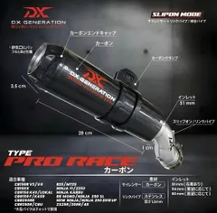 DX GENERATION カーボンスリップオンマフラー(受注製造)のサムネイル