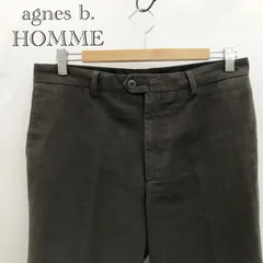Agnes b アニエスベーオム  01016015 ストレートパンツ 42 ブラウン コットン フランス製 メンズ ファッション _232023のサムネイル
