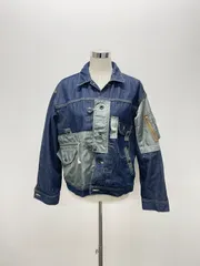 CS2252　ACO　アヴィレックス　「CROSSOVER」G-JACKET　異素材　インディゴ　カーキ