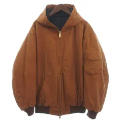 サスクワッチファブリックス SASQUATCH fabrix 23AW PUFF WORK HOODIE BIGNESS 中綿 ジャケット パーカー フード ジップアップ JKH-003 M 茶 ブラウンのサムネイル