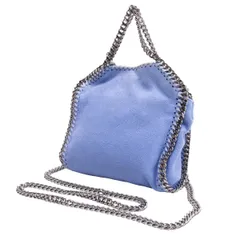 ステラマッカートニーSTELLA McCARTNEY ファラベラ チェーンミニショルダーバッグ 水色