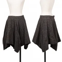 ヴィヴィアンウエストウッド レッドレーベルVivienne Westwood Red Label ウール混紡ドレープレオパードジャガードスカート グレーブラウン3