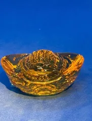 黄水晶　元宝（シトリンの元宝）置物50mm 4645-6/10