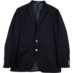 古着 ラルフローレン Ralph Lauren POLO RALPH LAUREN CUSTOM FIT 紺ブレザー テーラードジャケット メンズM相当/eaa618425