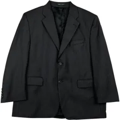 古着 ラルフローレン Ralph Lauren LAUREN ローレン ストライプ柄 ウールテーラードジャケット カナダ製 メンズL相当/eaa618427