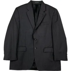 古着 ラルフローレン Ralph Lauren LAUREN ローレン ストライプ柄 ウールテーラードジャケット カナダ製 メンズM相当/eaa618428