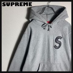 SUPREME フルジップパーカー Sロゴ 刺繍 グレー XL - メルカリ