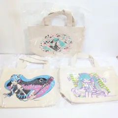 未開封 Happyくじ 初音ミク ボーカロイド VOCALOID 2013 SUMMER VER G賞 トートバッグ 3点