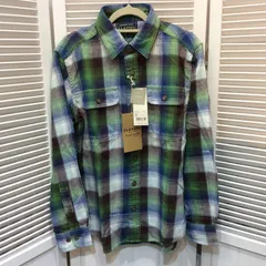 未使用☆UNIQLO ユニクロ メンズ フランネルチェックシャツ(長袖)(ヴィンテージ) XS ブルー