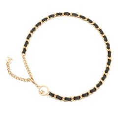 希少【CHANEL】 シャネル 3連 チェーンベルト ココマーク クローバー 
