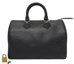 D3189◆ほぼ未使用【ルイヴィトン】エピ スピーディ25 M43012 ハンドバッグ◆ミニボストン ブラック