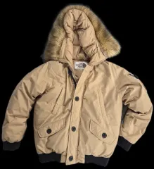 THE NORTH FACE ザノースフェイス フード ダウン ブルゾン ジャケット ベージュ
