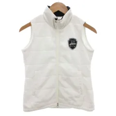アディダス adidas ベスト ジップアップ 中綿 S 白 ホワイト /FF ■OM