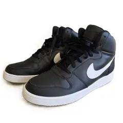 NIKE ナイキ EBERNON MID エバノン バスケ ミッドカット  レトロ 80年代 黒 ブラック　28ｃｍ スニーカー AQ1773-002 メンズ ブラック/ホワイト 中古のサムネイル