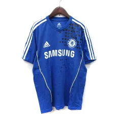 アディダス adidas Tシャツ カットソー 半袖 0 XS 青 ブルー /YI