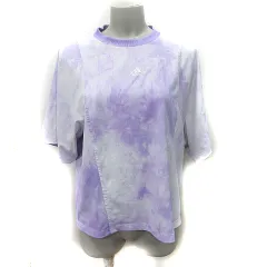 アディダス adidas Tシャツ カットソー 半袖 タイダイ柄 M 紫 パープル /YI