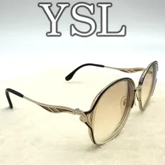 イヴサンローラン Yves Saint Laurent YSL ヴィンテージ メガネ メタルフレーム ビッグフレーム ラウンド アイウェア 度入り 眼鏡 メンズ レディース クラシック レトロ ファッション 小物