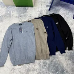 【新品未使用】FRED PERRY フレッドペリー セーター ニット クルーネック 長袖 コットン ユニセックス 2026新作