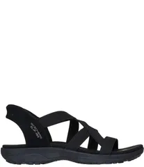 スケッチャーズ レディース シューズ サンダル Skechers Womens Hands Free SlipIns Reggae Slim Stretch Flex Sandals Black ブラック
