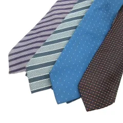 アクアスキュータム AQUASCUTUM エルメネジルドゼニア Ermenegildo Zegna 柄 ストライプ ネクタイ 4本セット ■GY12