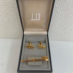 dunhill ダンヒル リングカフス ロングシェイプ ラピス調 ブルー