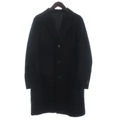 ユニクロ UNIQLO ウールカシミヤチェスターコート ロング 長袖 M 黒 ブラック ■GY28