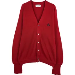 古着 90年代 IZOD アクリルニットカーディガン USA製 メンズL相当 ヴィンテージ/eaa617148