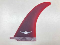 Ehu Kai フィン 9.5 レッド クリア ロングボード シングルフィン