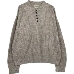 古着 90年代 エディーバウアー Eddie Bauer リブ編み ヘンリーネック コットンニットセーター USA製 メンズL相当 ヴィンテージ/eaa619707