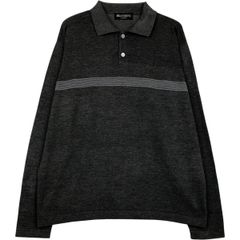 Brioni 長袖ポロシャツ ネイビー 格子柄 ニット - メルカリ