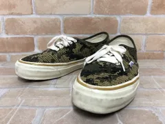【中古】 VANS  バンズ AUTHENTIC 44 CAMO ANTIQUE GOLD アンティークゴールド US9 111448512